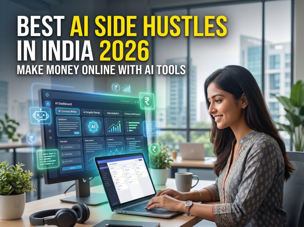 Best AI Side Hustles in India 2026: Make Money Online with AI Tools